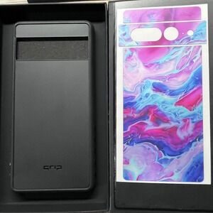 dbrand Grip Case for Google Pixel 7 Pro Black Cotton Candy Skin New Open Box